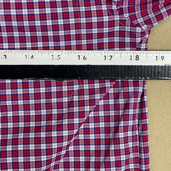 Vineyard Vines Mens XS Classic Fit Button Up Long Sleeve Shirt Red Plaid Pocket - Picture 5 of 13